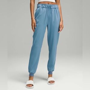 Lululemon Stretch High-Rise Jogger Pant Full Length Utility Blue Size 4
